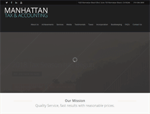 Tablet Screenshot of manhattantaxandaccounting.com